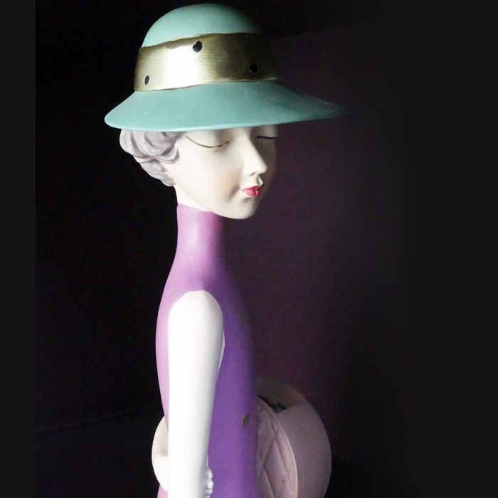 Vaso Lady Chic con cappello e borsa 3