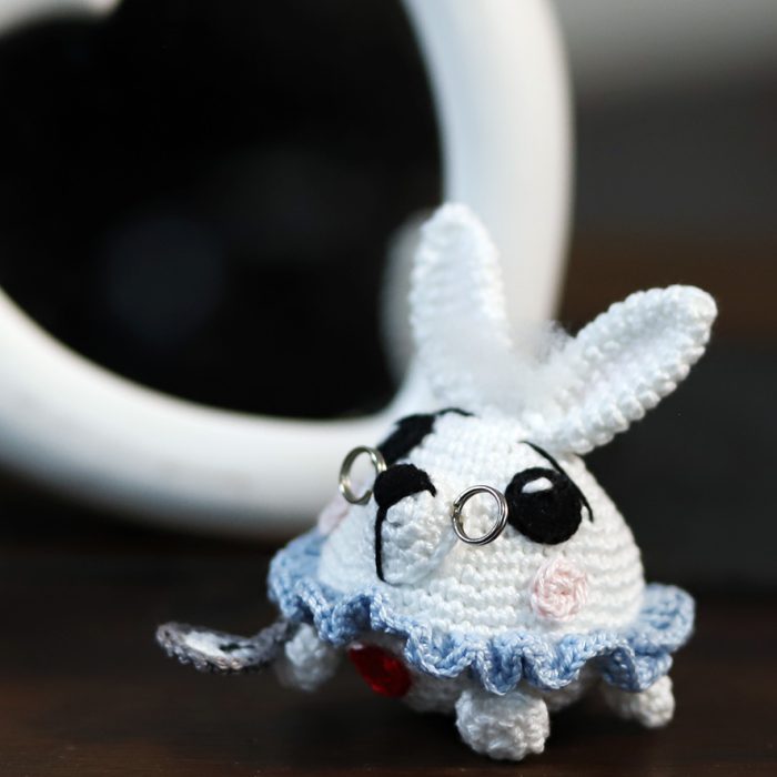 Pupazzo Bianconiglio, amigurumi 1