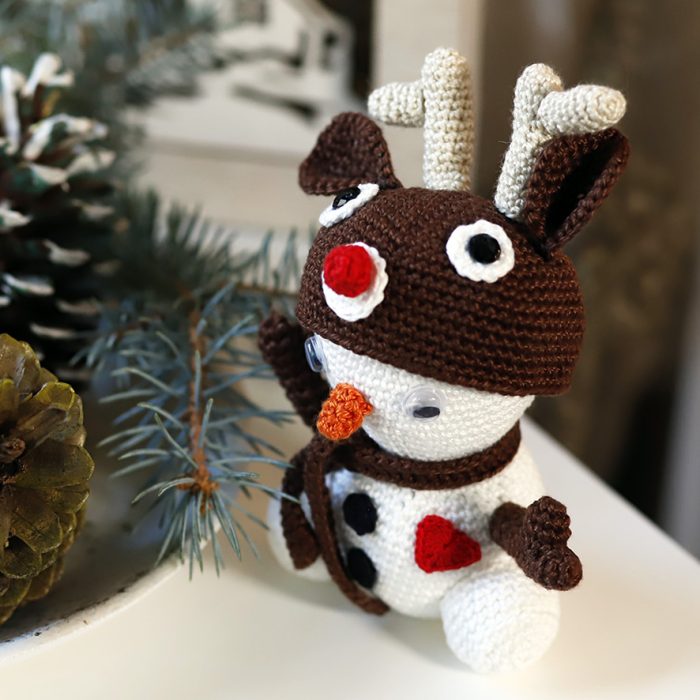 Pupazzo di Neve Renna, Amigurumi 3